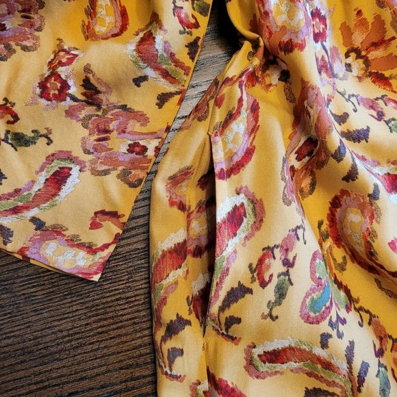 Cato 1946 Boho Maxi Dress XL Multicolor Paisley Yellow Red - Picture 10 of 15